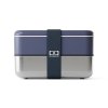Monbento Sense Original bento lunchbox 1.2L Blue Natural